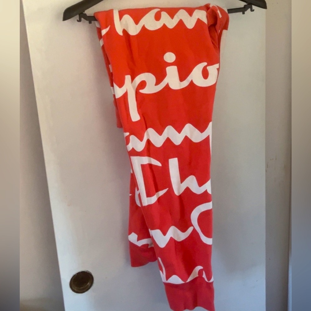 Coral champion sweatpants